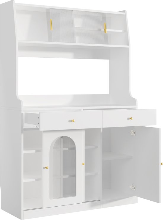 100x47x187cm Keuken Buffetkast met LED 100x47x187cm Keuken Buffetkast met LED