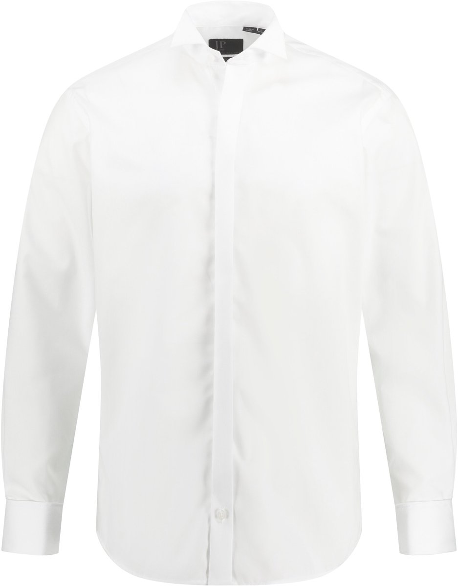 JP 1880 - Heren - Smoking smokingoverhemd business - Sneeuwwit - Maat 4XL