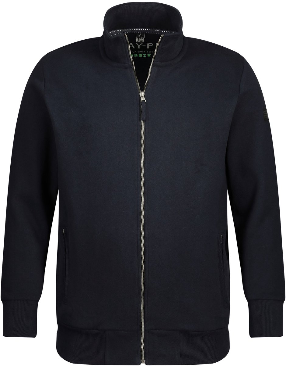 JAY-PI - Heren - Trainingsjasje opstaande kraag - Donkermarine - Maat 5XL