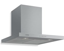 Klarstein Afzuigkap Limelight – RVS Wandafzuigkap, Afzuigkap met 3 Standen, 640 m³/u, Digitaal Display, LED-verlichting, 64 dB, 60 cm Breed, Zilver - voor Keuken - Recirculatie Vetfilter - Aluminium Compact - Dampkap - Wasemkap