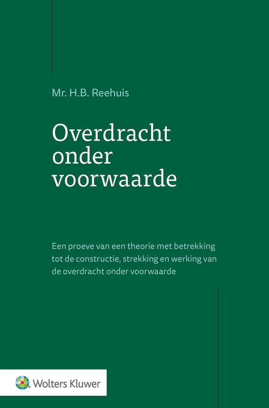 Overdracht onder voorwaarde - cover