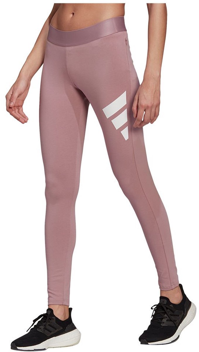 Adidas Future Icons 3 Bars Leggings L Vrouw Magic Mauve