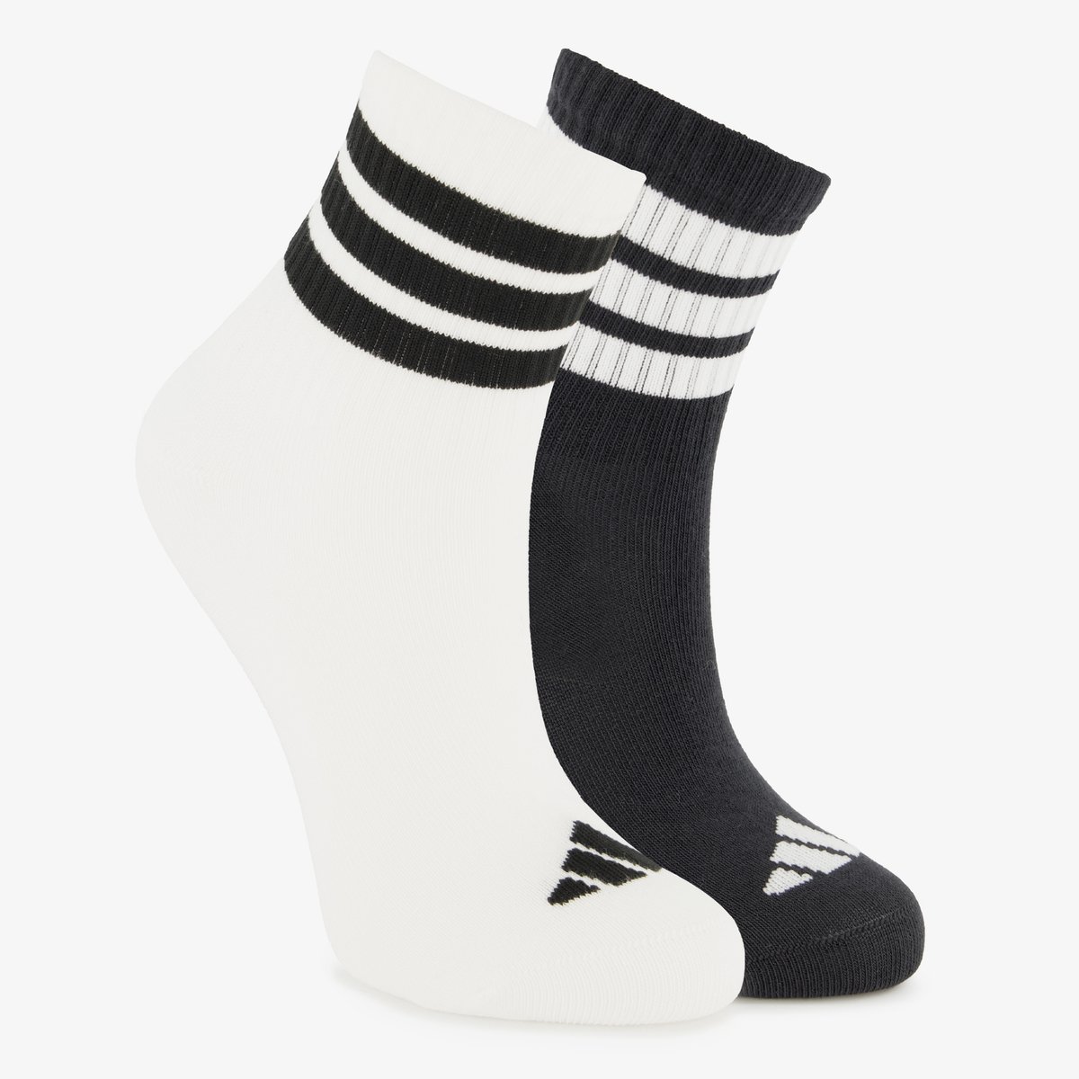Adidas 3 paar Ribbed kids sokken Wit