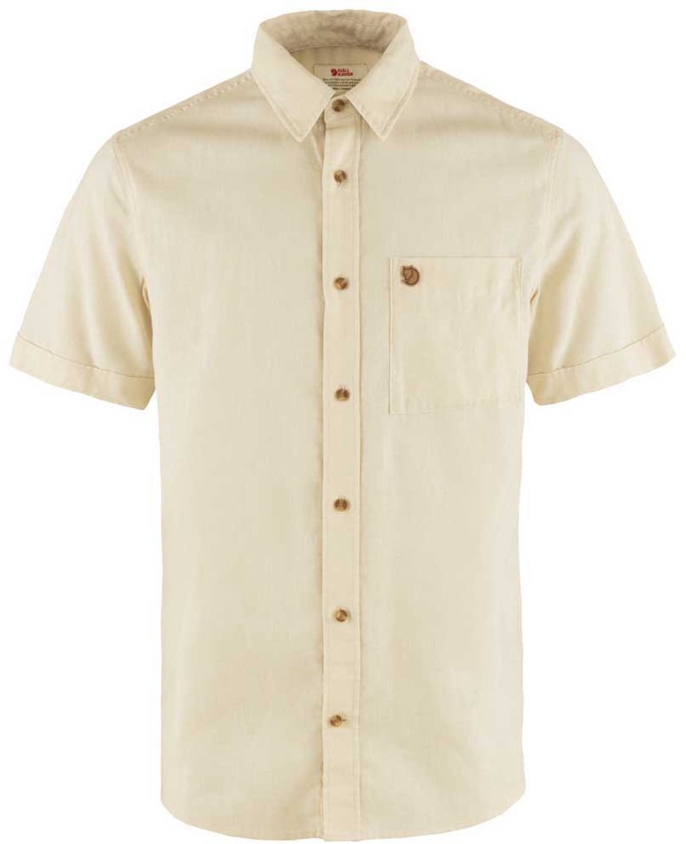 Fjällräven Â™vik Travel Shirt SS M - Chalk white - Outdoor Kleding - Fleeces en Truien - Overhemd korte mouw