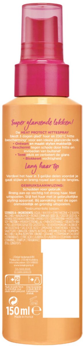 L'Oréal - Elvive Dream Lengths Heat Spray - 3 x 150 ml - Voordeelverpakking