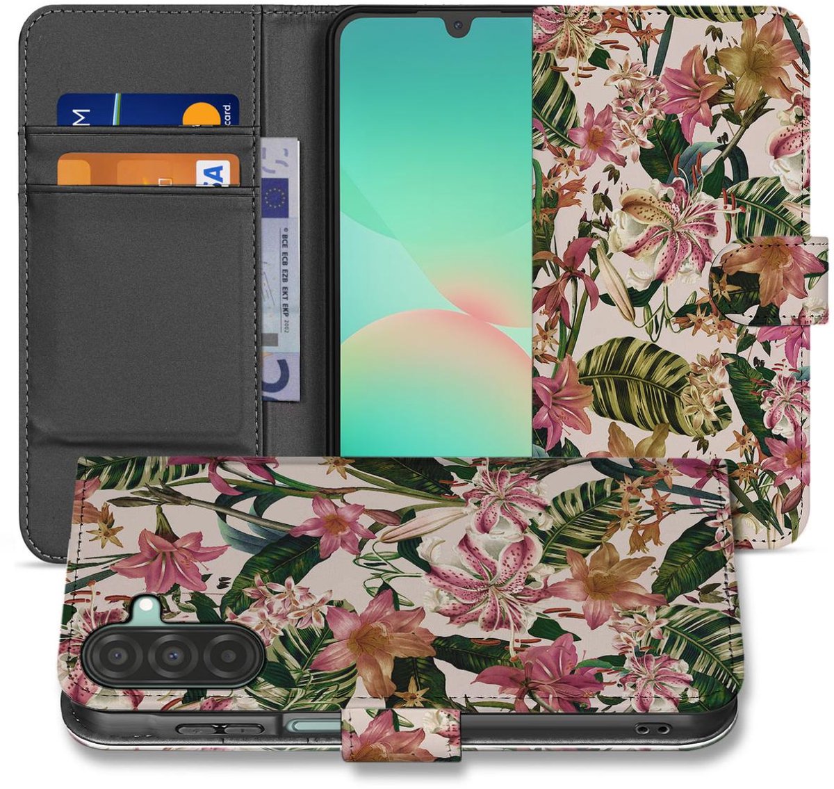 Samsung Galaxy A26 Flowers Book Case