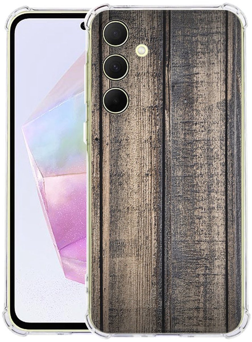 Samsung Galaxy A56 Hoesje - Steigerhout TPU Antishock