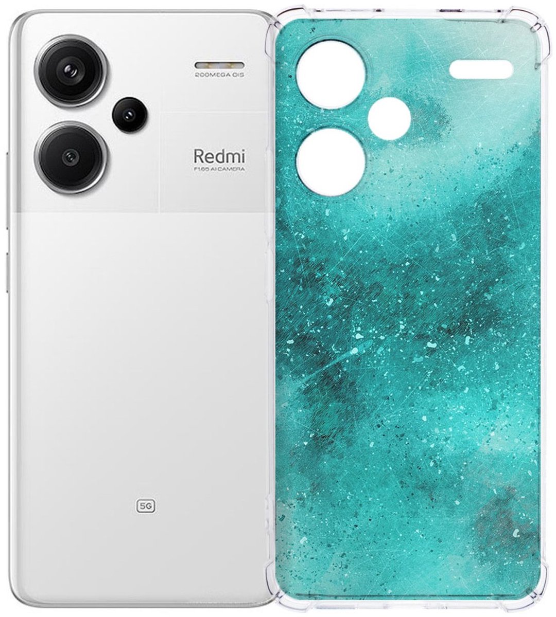 Xiaomi Redmi 13 Pro Plus Hoesje - Painting Blue TPU Antishock