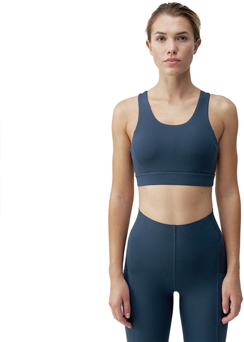 Born Living Yoga Denise Sporttop Met Hoge Ondersteuning Blauw XS Vrouw