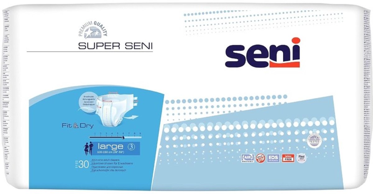 Seni Super Large - 1 paquet de 30 protections