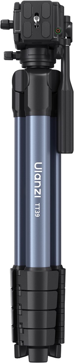 Ulanzi TT39 Video Statief - Met Vloeistofkop & Claw Snelkoppeling - Lichtgewicht & Inclusief Monopod Functie - Aluminium - Zwart