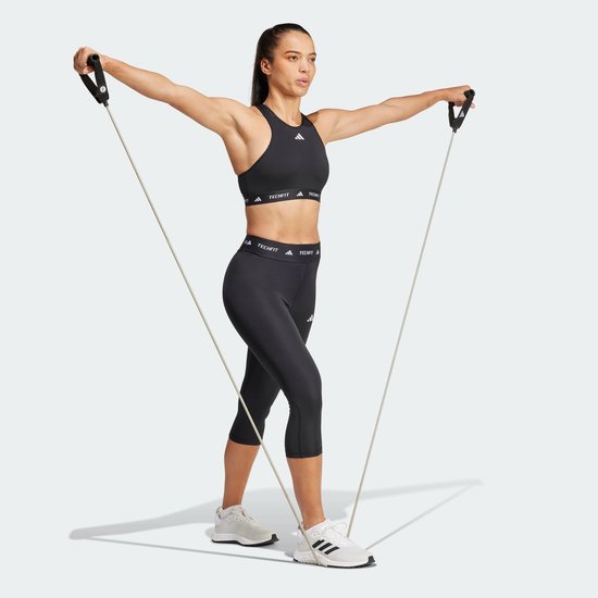 Adidas Performance Techfit Capri Legging - Dames - Zwart van Merkloos — afbeelding 5