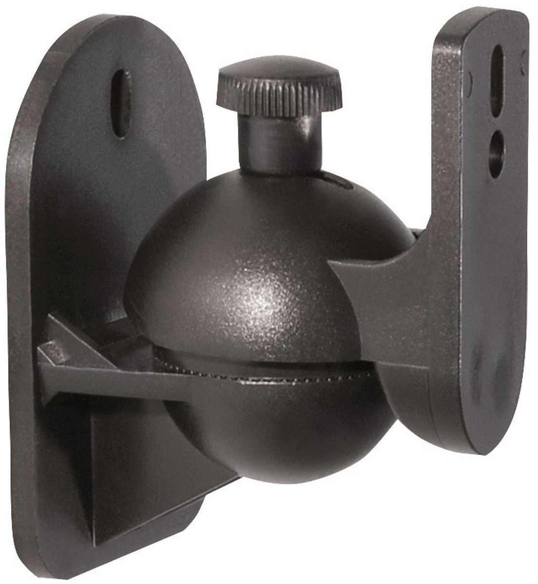 Universele Luidspreker Beugels - Set van 2 - Draai- en kantelbaar - Tot 3,5kg - Zwart