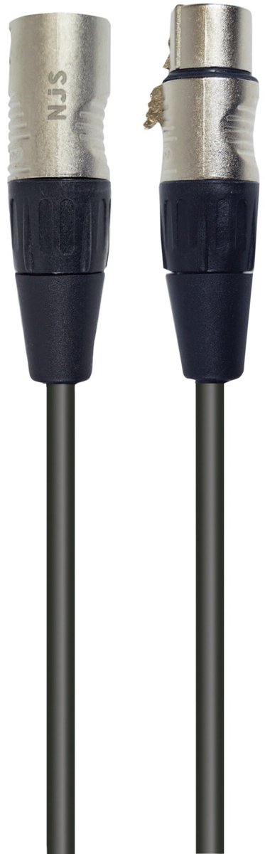 NJS/Rean Professional 5-pins XLR DMX kabel | 10 meter