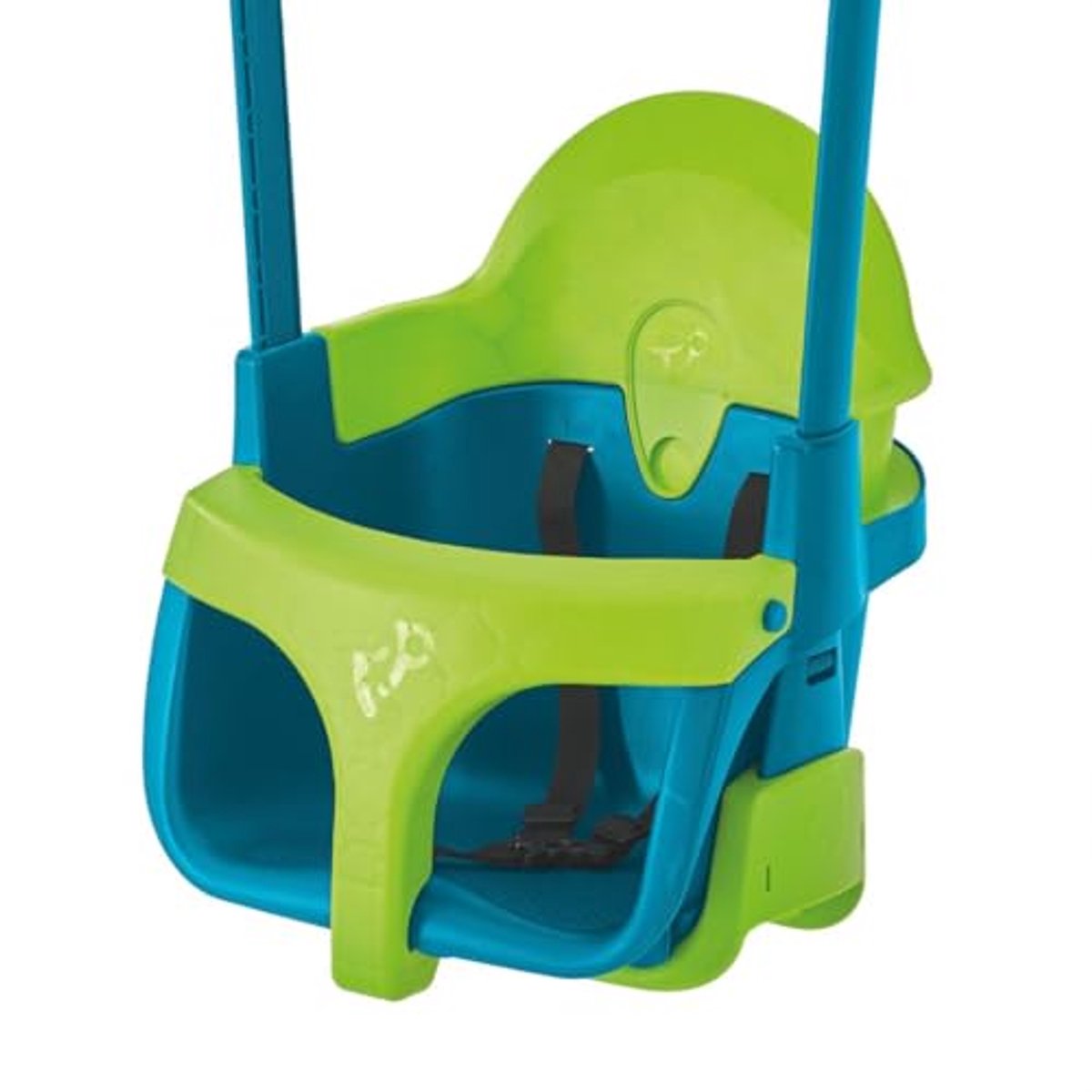 Image of 4-in-1 Verstelbare Schommelstoel voor Baby's en Kinderen van 6 Maanden tot 8 Jaar - Groen-Blauw
