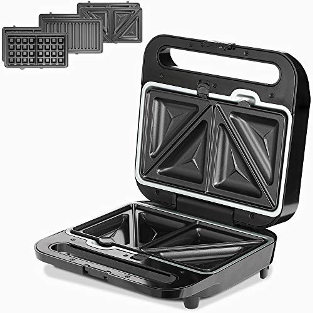3-in-1 Sandwichmaker voor Heerlijke Sandwiches, Wafels en Grill
