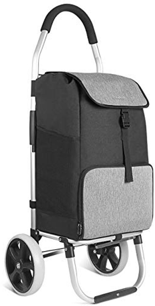Boodschappentrolley met groot laadvermogen en warmte-isolerende tas - Lichtgewicht en opvouwbaar