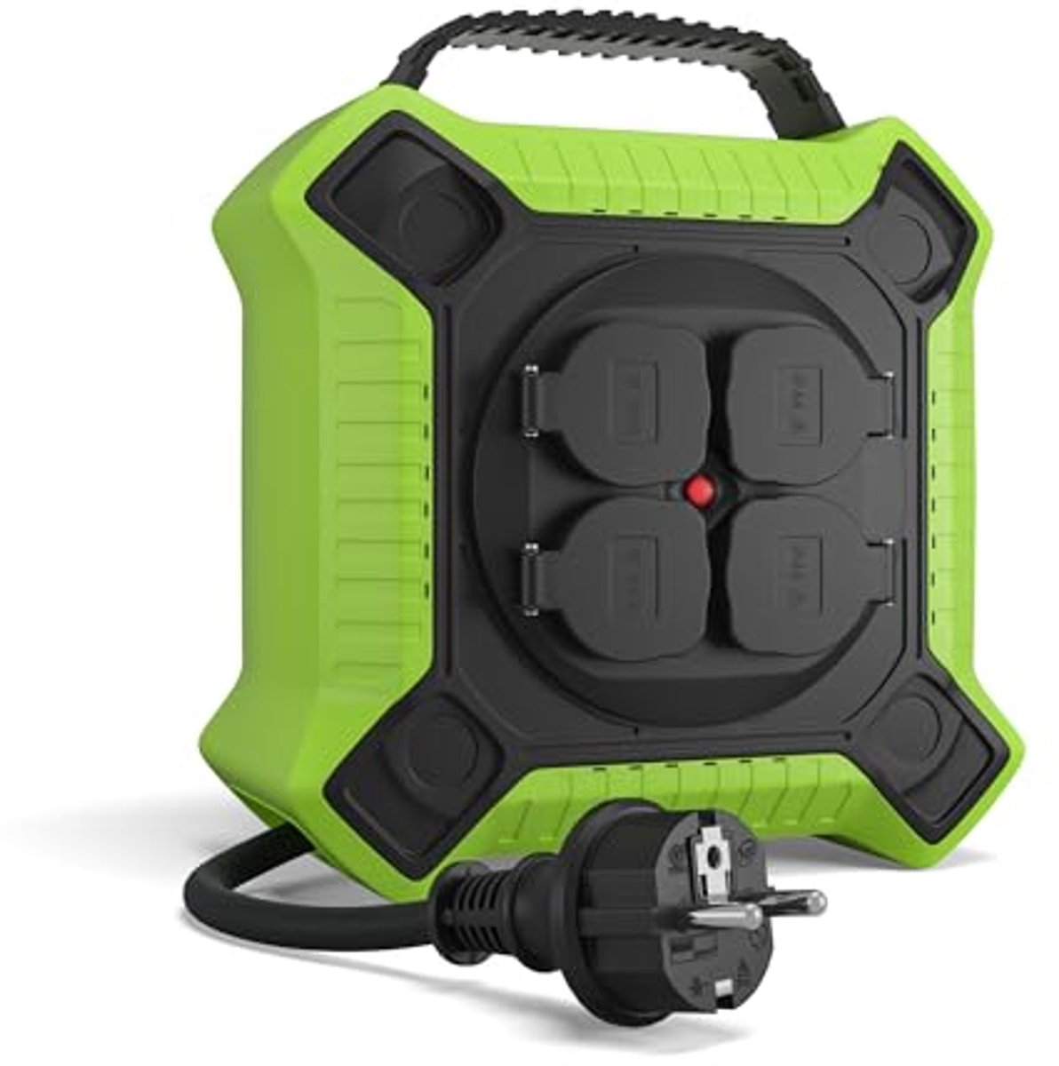 Kabelhaspel 15m Outdoor IP44 met 4 Stopcontacten voor Buiten gebruik