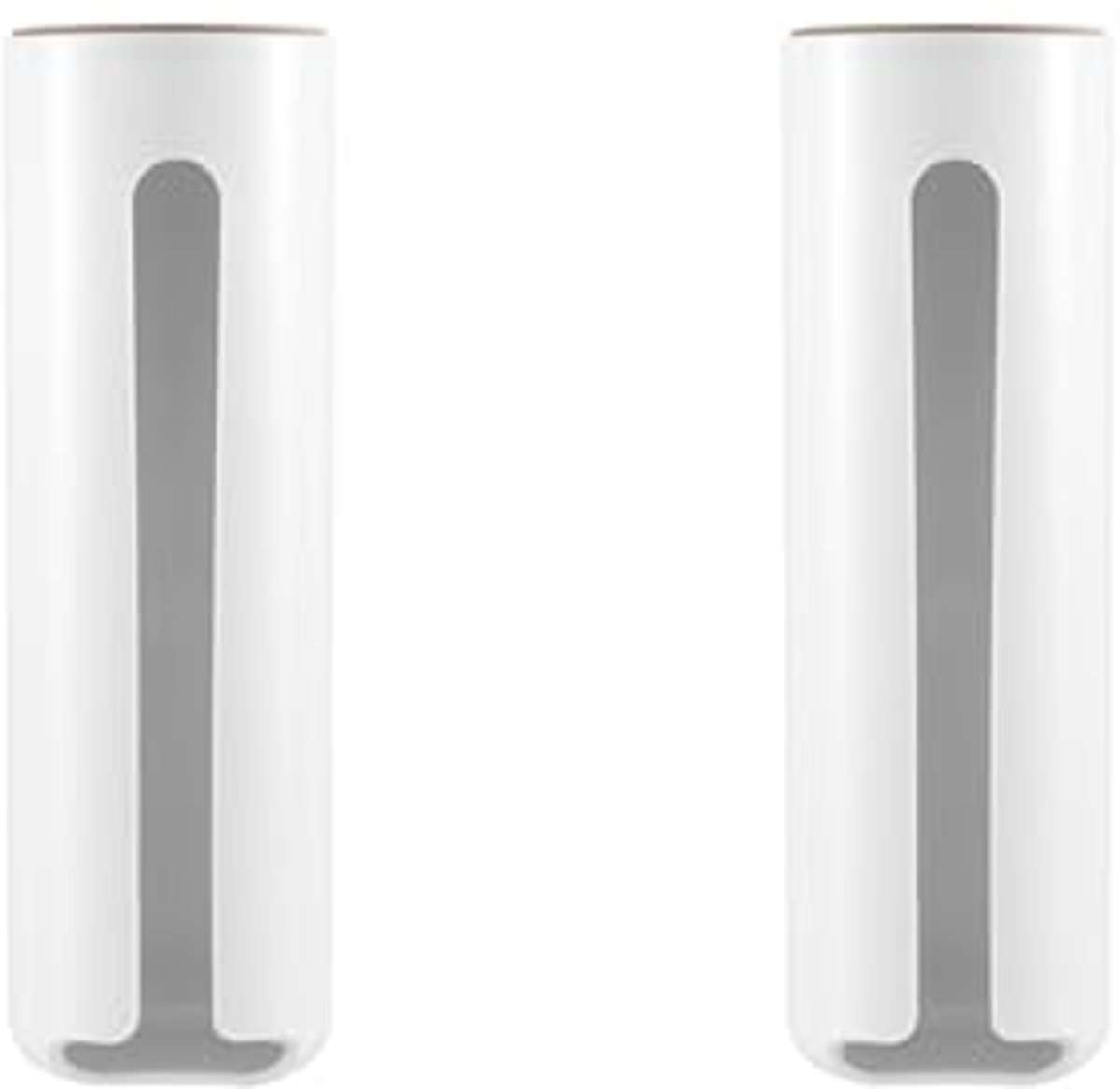 2 Stuks Afvalzak Dispenser - Vuilniszak Organizer met Sterke Zuignap voor Keuken en Badkamer