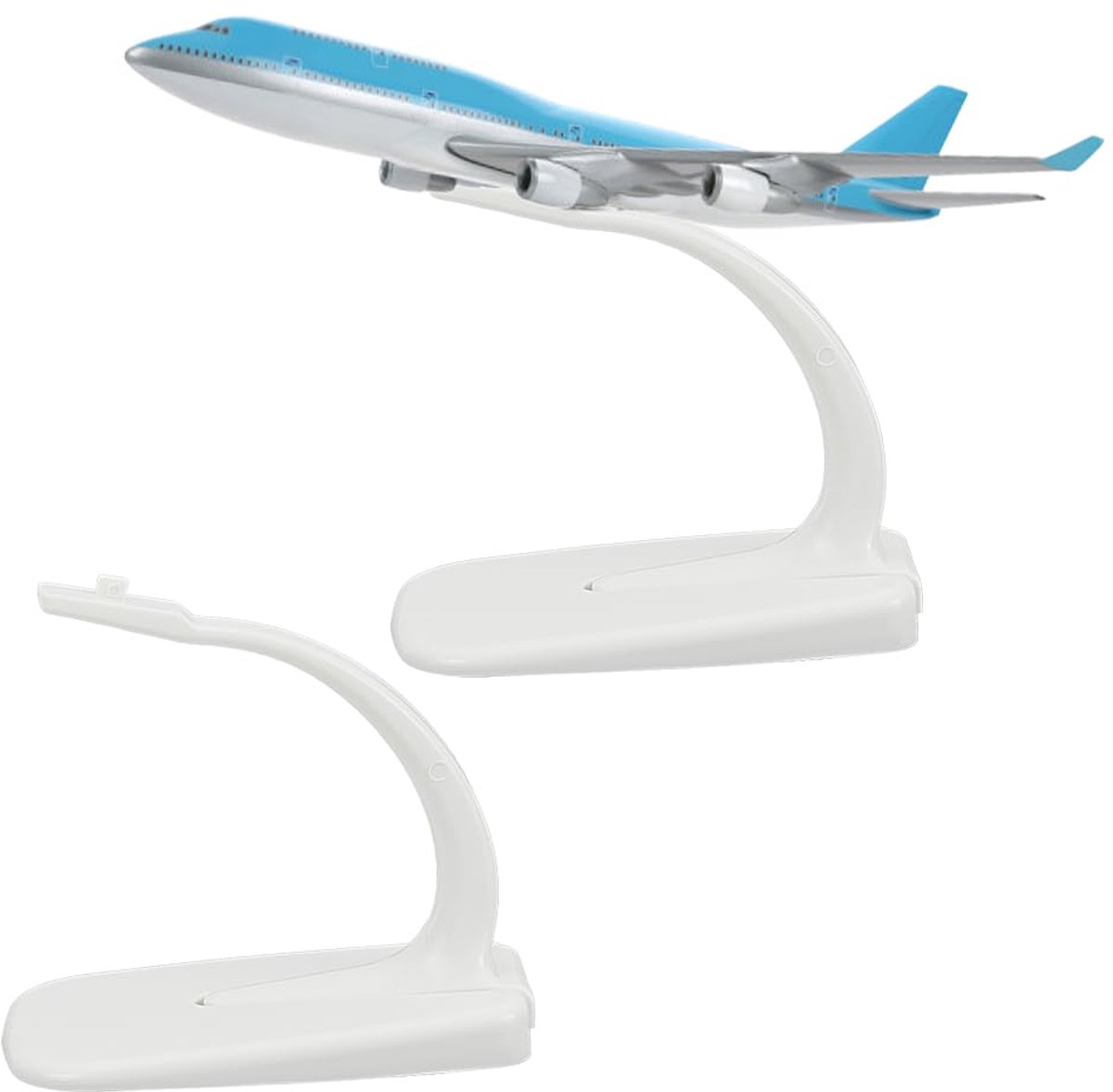 2ST Model vliegtuig Display Stand Witte Model Vliegtuigen Display Stand Universele Plastic Vliegtuigen Model Vliegtuig Stand Zonder Vliegtuig Af mechanische Display Houder Stand