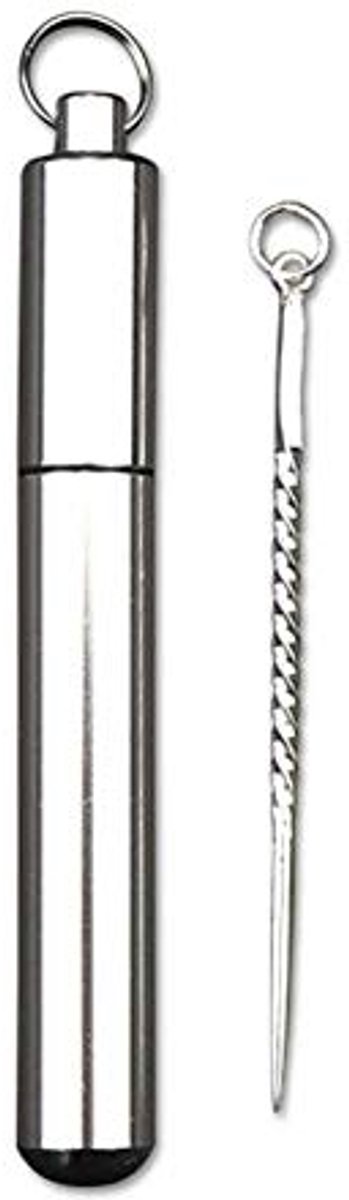 Creatieve mini-tandenstokerset van sterling zilver voor outdoor en reizen