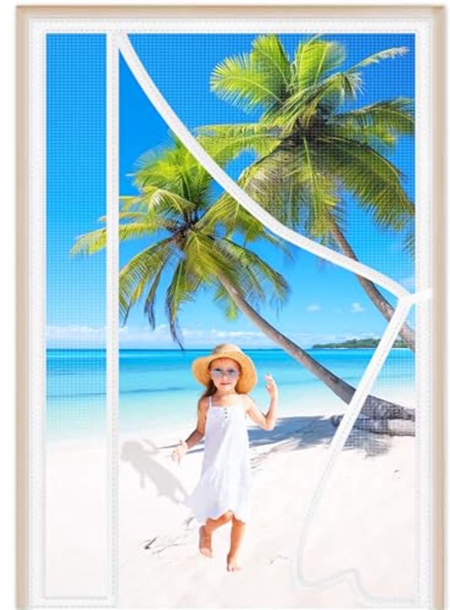 Magnetische Hordeur voor Deuren 295x200cm | Handsfree Insectenbescherming