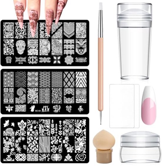 FUIPVGI 8-delige set Franse kostuumaccessoires voor volwassenen, unisex, met baret, snor en sjaal, fancy dress kostuum kunstenaars- en mimekit (zwart