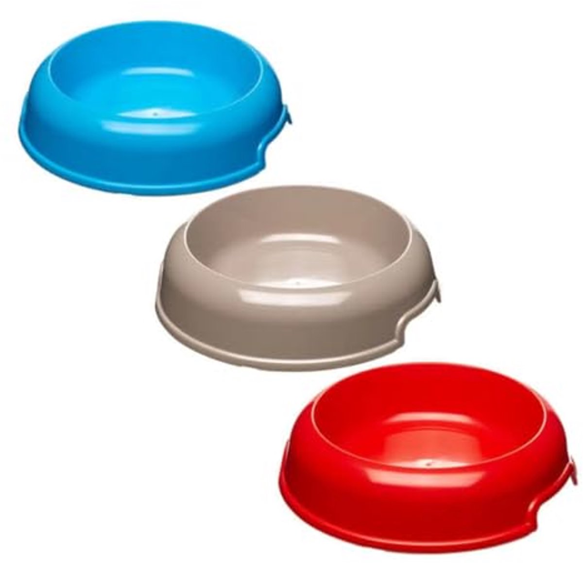 Voerbak voor honden en katten - 2 stuks - Rood