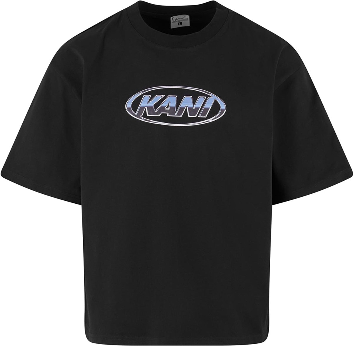 Karl Kani Chrome Logo Crop T-shirt Met Korte Mouwen Zwart L Man