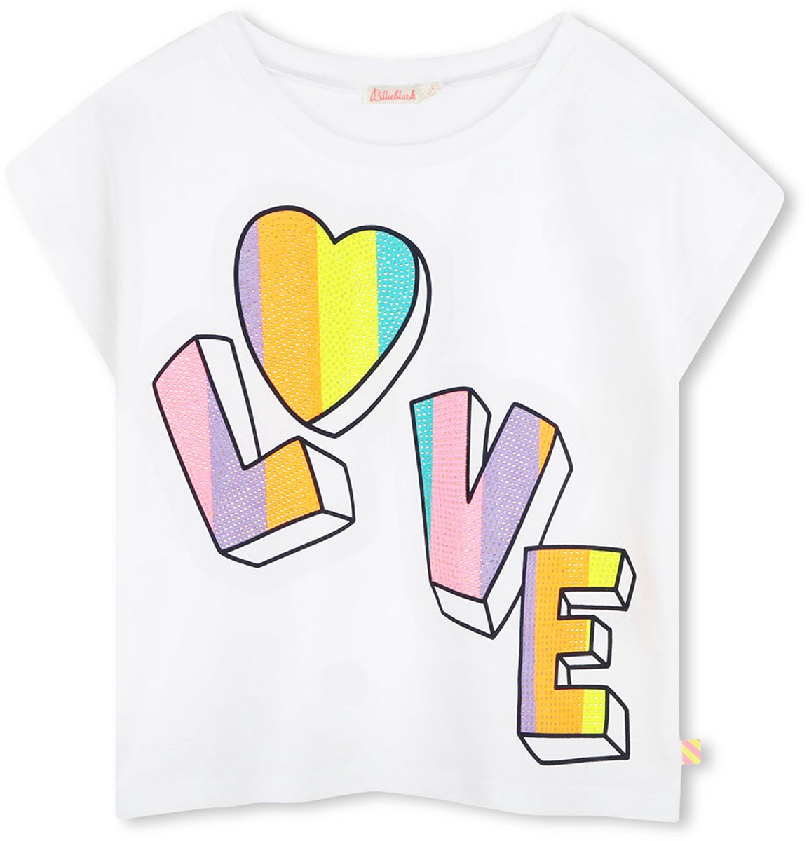 Billieblush U21036 T-shirt Met Korte Mouwen Wit 4 Years Meisjes
