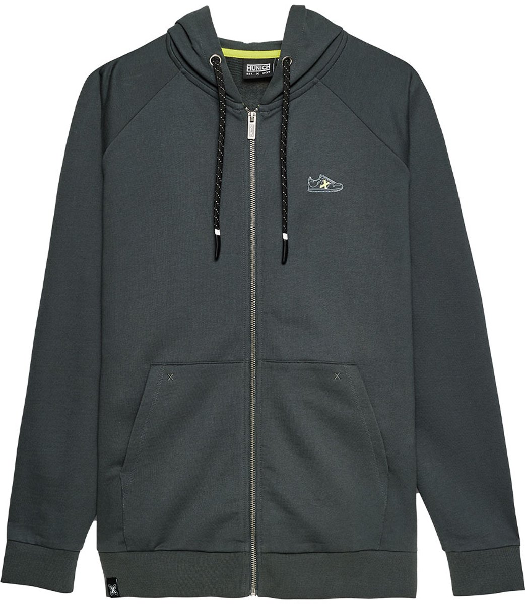 Munich Road Lifestyle Sweatshirt Met Rits Grijs M Man