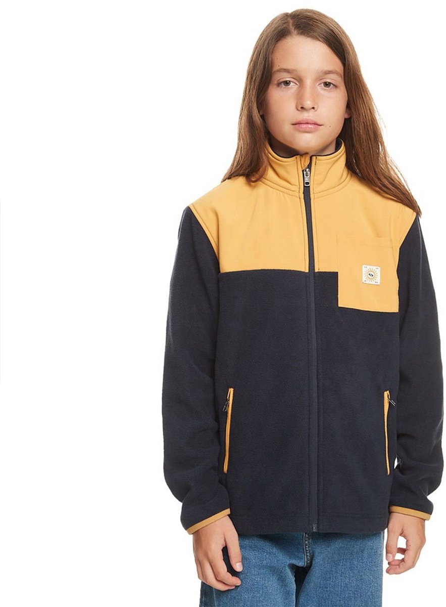 Quiksilver Taped Off Sweatshirt Met Rits 14 Years Jongens Marineblauw