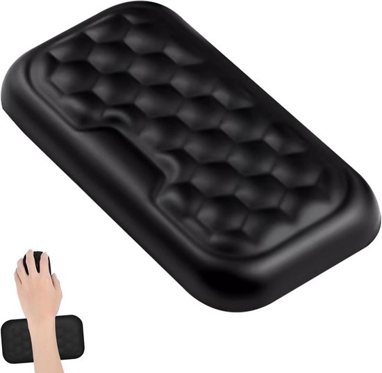 Polssteun, wit, ergonomische wolk, handsteun, toetsenbord met PU-leer