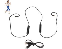 Allecto Plus - Bluetooth adapter kabel voor oortelefoons met MMCX-aansluiting - vervangende kabel voor Se215 Se315 Se425 Se535 Se846 - draadloze koptelefoonaccessoire.