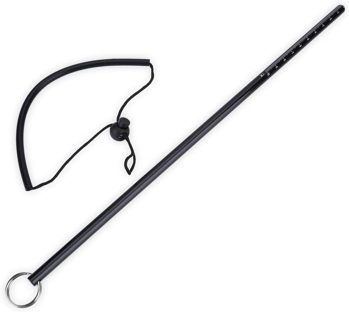 Allecto plus - Duikstok voor het aanwijzen van kreeften op het rif - Aluminiumlegering - Met Lanyard - Zilver/Zwart