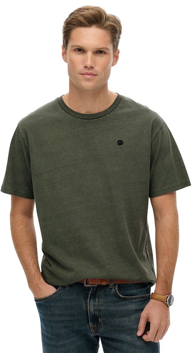 Superdry Essentials Relaxed T-shirt Heren T-shirts Groen