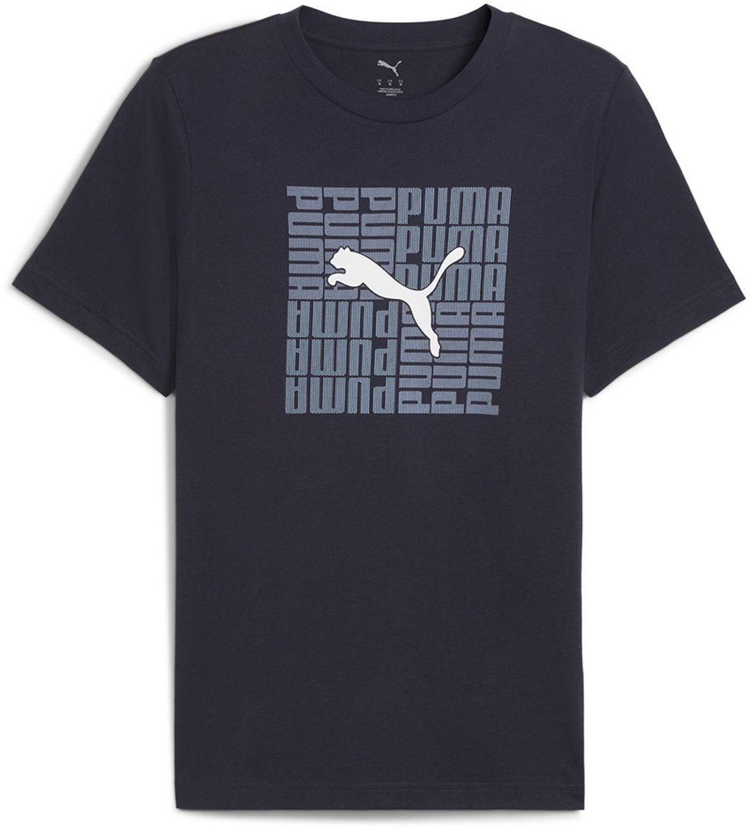 Puma Graphic Box T-shirt Met Korte Mouwen S Man Blauw