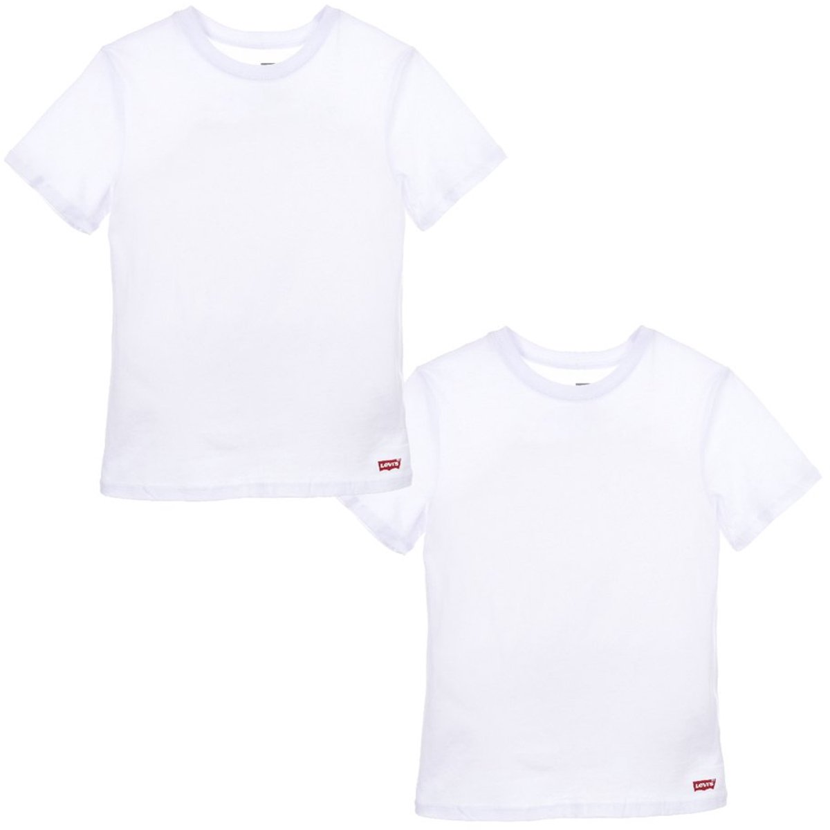 Levi´s ® Kids 2pk T-shirt Met Korte Mouwen 6 Years Kinderen Wit