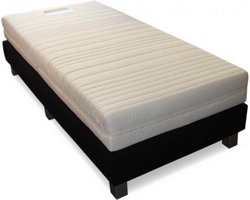 Boxspring Furkan - luxe harde boxspring is gestoffeerde met een luxe Pu-leder 80x200 Boxspring Furkan - luxe harde boxspring is gestoffeerde met een luxe Pu-leder 80x200