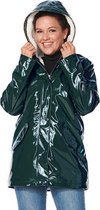 Padded lacquer jacket  Gigi green-M