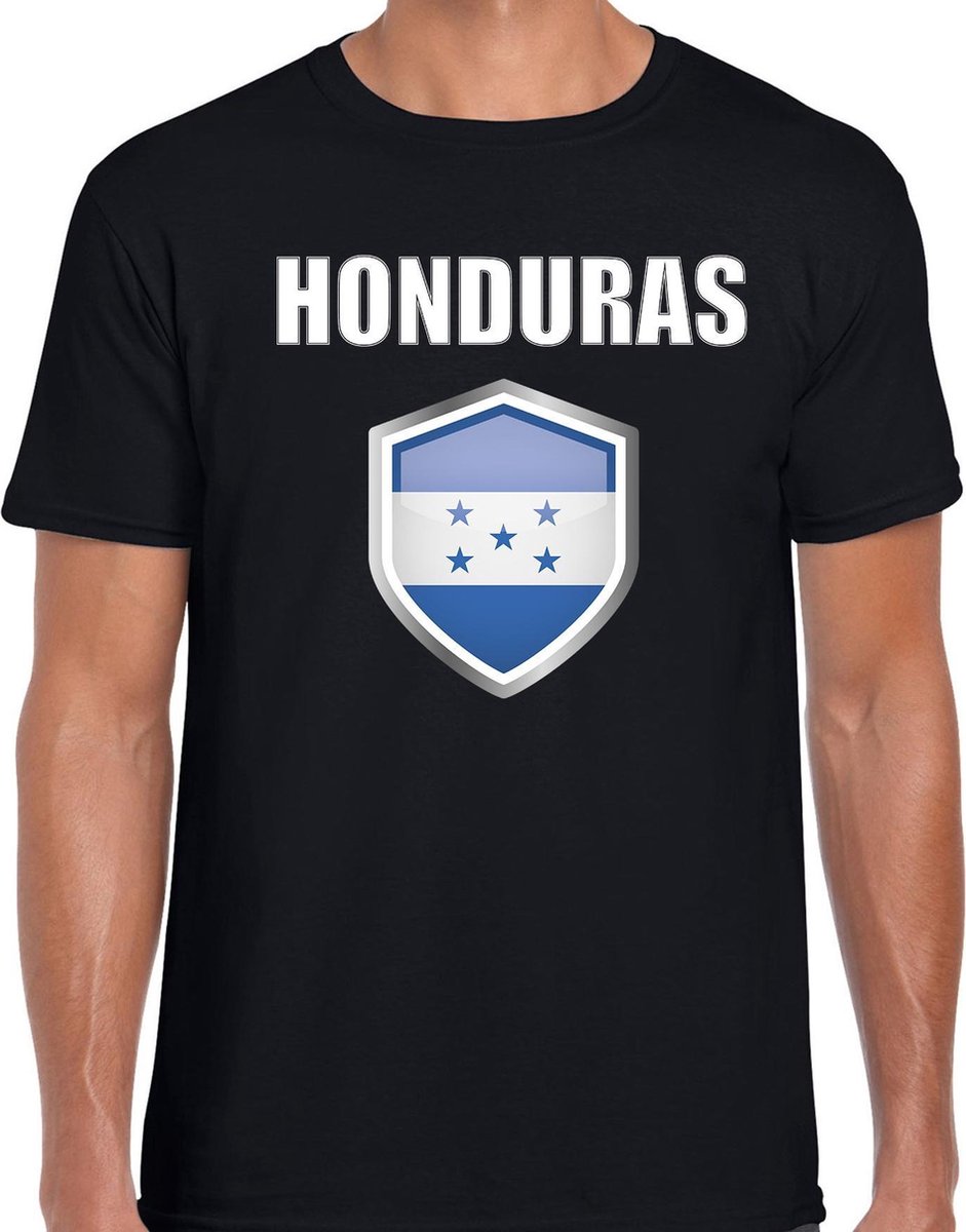 Honduras landen t-shirt zwart heren - Hondurese landen shirt / kleding - EK / WK / Olympische spelen Honduras outfit XXL op Prijzenvolger.com
