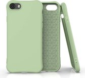 Voor iPhone 8 / iPhone 7 ENKAY ENK-PC007 Effen kleur TPU Slim Case Cover (lichtgroen)