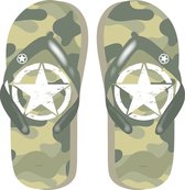 Arditex Teenslippers Military Junior Lichtgroen Maat 28