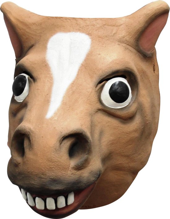 Diversiteit lanthaan logica Partychimp Paard Gezichts Masker Halloween Masker voor bij Halloween  Kostuum... | bol.com