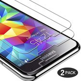 Screenprotector Glas - Tempered Glass Screen Protector Geschikt voor: Samsung Galaxy S5 Mini - 2x