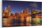 Schilderij - Brooklyn Bridge, New York City — 100x70 cm
