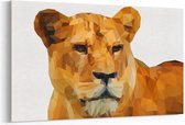 Schilderij - Vector tijger — 100x70 cm