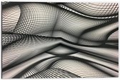 Dibond - Abstracte illusie  - 60x40cm Foto op Aluminium (Wanddecoratie van metaal)
