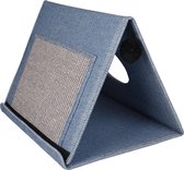 KATTEN MAND/TENT DENIM BLUE/WHITE 3IN1 42X32X31CM