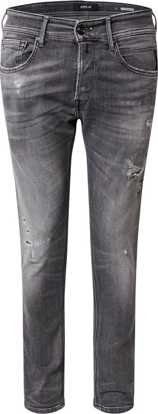 Laster decaan mate Replay jeans anbass Grey Denim-34-32 | bol.com